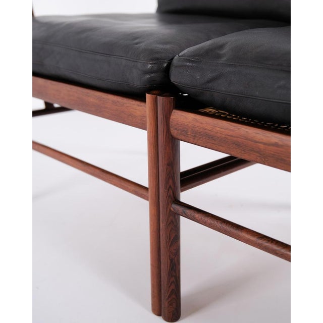 Colonial OW149-2 2-Seater Sofa in Rosewood attributed to Ole Wanscher for P. Jeppesen, 1960s For Sale - Image 12 of 18