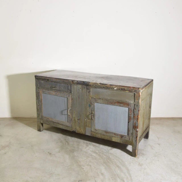 Industrial Wooden Workbench, 1930s For Sale - Image 6 of 10