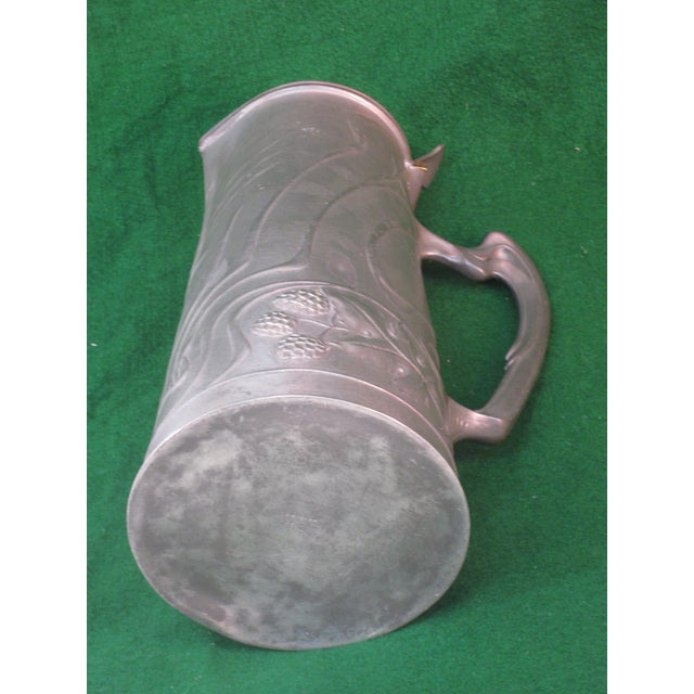 1900s Art Nouveau OSIRIS 601 Pewter Tankard/Pitcher For Sale - Image 16 of 17