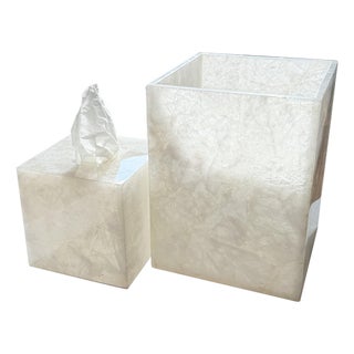 Premium Snow Quartz Bathroom Set / Ships From Nyc For Sale