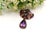 Gold and Silver Brooch with Diamond and Amethyst Chips For Sale - Image 4 of 7