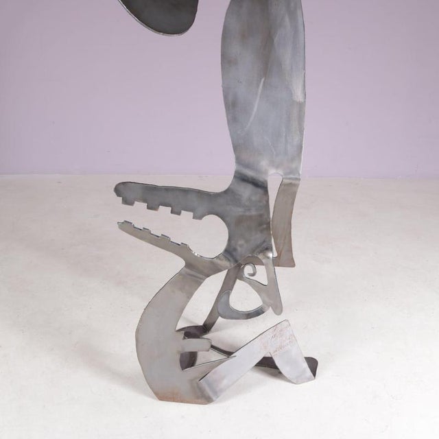 Guido Hafner, Mensch Mit Mensch (Human with Human), 1990s, Metal For Sale - Image 4 of 16