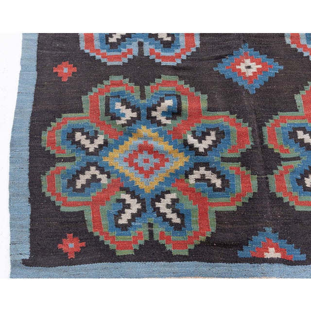 Traditional Authentic Early 20th Century Russian Bessarabian Carpet For Sale - Image 3 of 8