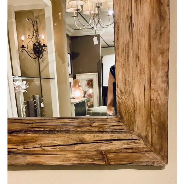 Rustic Rustic Reclaimed Wood Rennick Wall Mirror For Sale - Image 3 of 6