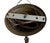 Antique Scroll Metal Framed Opalescent Hanging Pendant Light Fixture For Sale In Los Angeles - Image 6 of 6