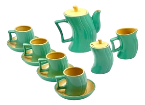 Vintage Tea Service by Massimo Iosa Ghini for Memphis Naj Oleari, 1980s, Set of 13