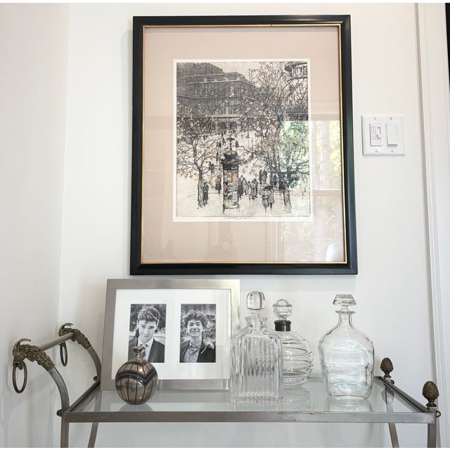 Ceramic Vintage Metallic Geometric Art Deco Style Studio Pottery Vase For Sale - Image 7 of 12