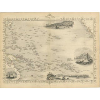 Map of Polynesia, 1851 For Sale
