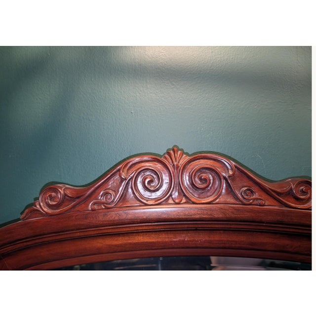 Pennsylvania House Grand Full-Length Mirror: 37x80 Vintage Chinoiserie Grandeur For Sale - Image 14 of 16