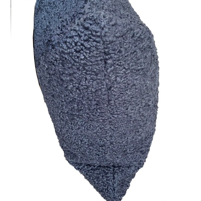2020s Textured Gray Poodle Lumbar Pillows - a Pair For Sale - Image 5 of 5