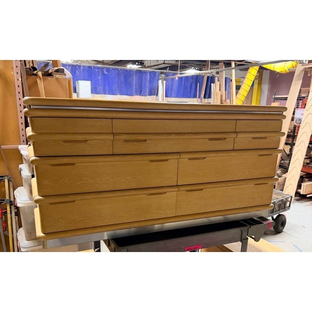 Presenting an iconic 7-drawer dresser designed by the legendary Jay Spectre for Century Furniture's celebrated 'Eclipse'...