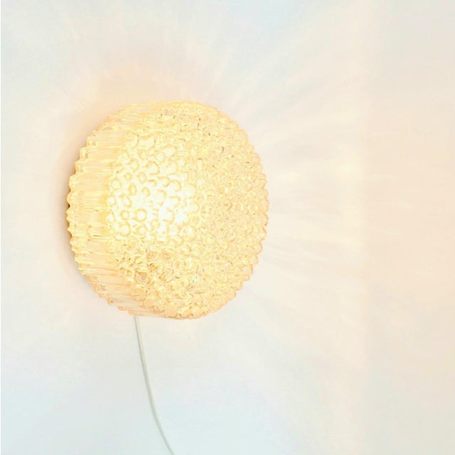 Mid-Century Amber Bubble Glass Wall Lights by Helena Tynell for Limburg, Germany, 1970s, Set of 2 For Sale - Image 6 of 12