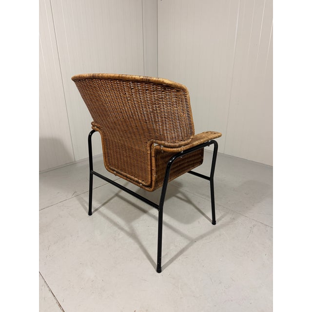 Rattan Chair by Wouter Fens for Gebr. Jonker, 1960s For Sale - Image 17 of 18