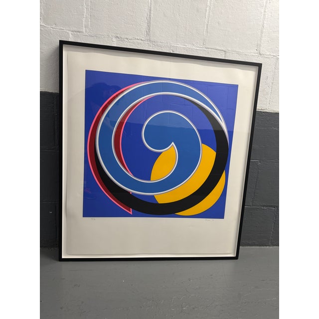 1990s Modern Silk Screen Print Clifford Singer, Framed For Sale In New York - Image 6 of 8