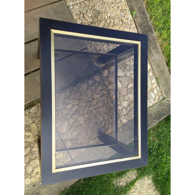 Blackened Wood Sofa End Tables, Mid-20th Century, Set of 2 For Sale - Image 4 of 13