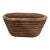 Vintage Large Rustic Oval Terracotta Wide - Ribbed Oval Planter With Natural Patina For Sale