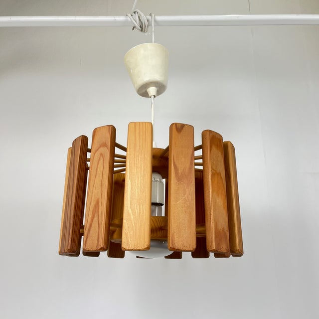 Mid-Century Modern Scandinavian Pine Suspension, 1970s For Sale - Image 4 of 16