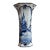 Antique Royal Delft (1908) Hand Painted Romantic Scene Blue White Beaker Vase For Sale