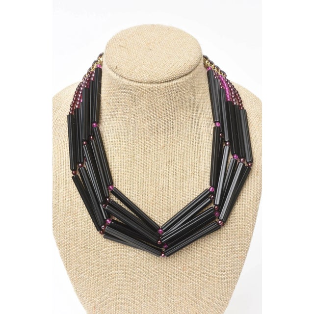 This is part of Chairish’s Costume Jewelry assortment. This rare, ultra chic and vintage hallmarked Yves Saint Laurent 6...