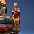 Late 19th Century Late 19th Century Polychrome Bronze Guanyin Statue With Attendants, 3.3kg For Sale - Image 5 of 8