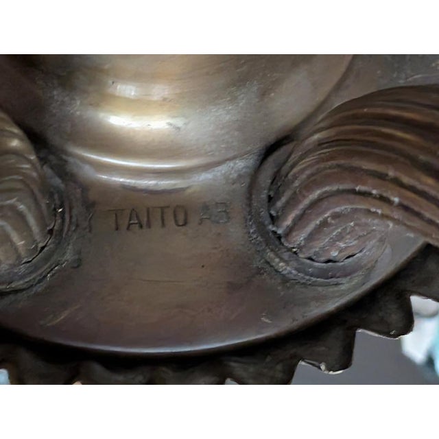 Large Vintage Six-Arm Chandelier by Paavo Tynell, 1930s For Sale - Image 4 of 14