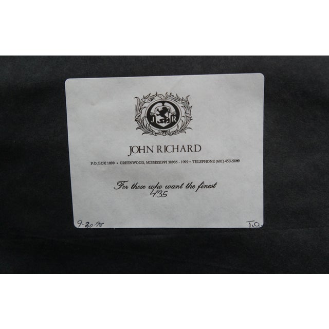 Vintage John Richard French Louis XVI Style Neoclassical Beveled Glass Mirror For Sale - Image 9 of 9