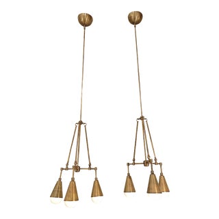 Apparatus Studio Triad 3 Pendants in Brass - a Pair For Sale