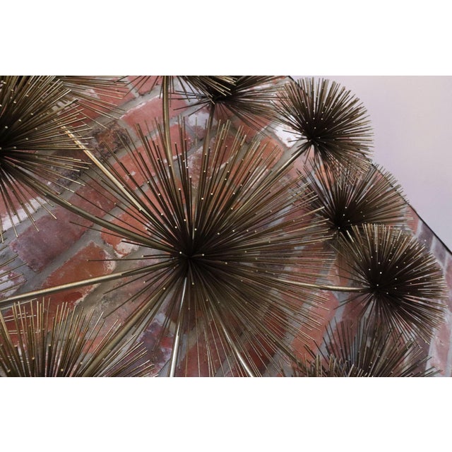 Large Brutalist "Pom Pom" Brass Wall Sculture by Curtis Jere Signed and Dated For Sale - Image 14 of 18