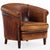 Art Deco Dutch Art Deco Style Leather Club Chair, C. 1960. For Sale - Image 3 of 8