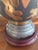 Metal Vintage Pewter & Brass Asian Chinoiserie Jar Lamp For Sale - Image 7 of 11