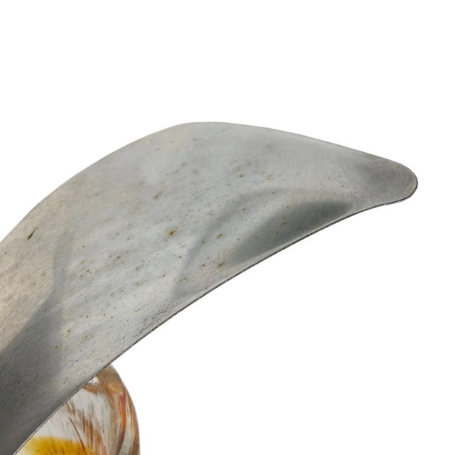 Murano Glass & Chrome Chandelier Pendant from Mazzega, Italy, 1970s For Sale - Image 6 of 7