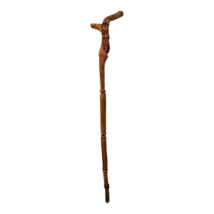 Vintage Carved Wood Spirit Walking Cane