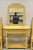 Vintage Gothic Renaissance Revival Painted Hall Altar Console Table Chair Set - 4 Pc Set. Listing includes a single...