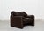 1980s Set of Leather Maralunga Lounge Chair and Ottoman by Vico Magistretti for Cassina, 1980s For Sale - Image 5 of 18