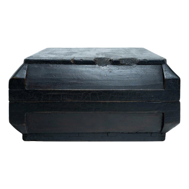 Chinese Black Lacquer Snack Box, C. 1820 For Sale