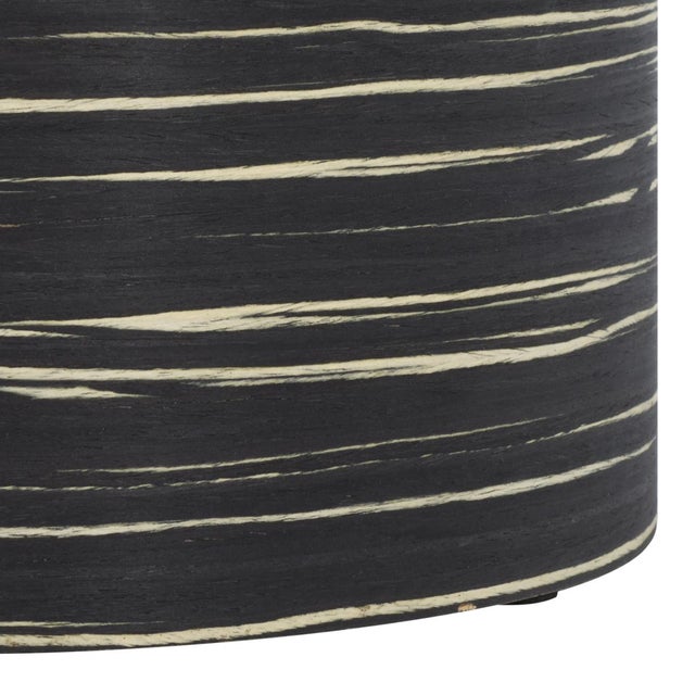Early 21st Century Bahan Round End Table in Black For Sale - Image 5 of 6
