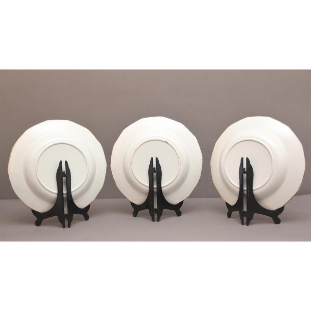 A decorative set of six 19th Century masons ironstone hand painted soup bowls, with an Imari style design incorporating...