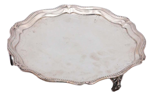 Embossed Silver Ticket Tray