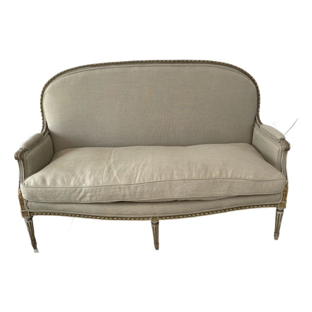 Late 19th Century Louis XVI Style French Settee For Sale