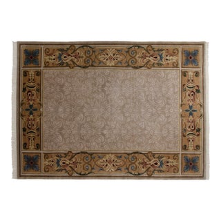 Indian Savonnerie Design Carpet - 10' x 13'10" For Sale