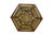 Set of handcrafted hexagonal and octagonal mosaic marquetry trinket and jewelry boxes featuring intricate geometric Star...