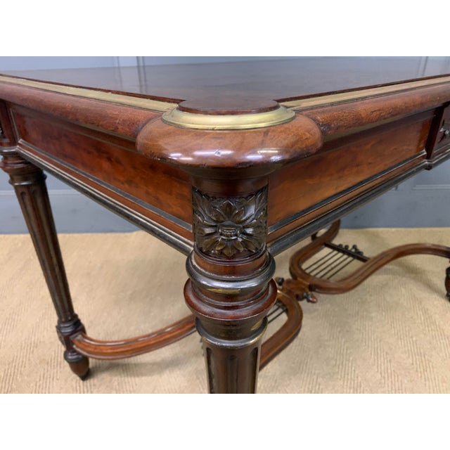 Mid 19th Century French Mahogany Library Table, 1840 For Sale - Image 5 of 16