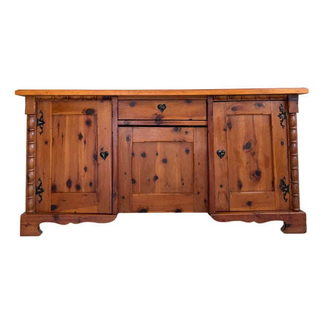 Mid-Century Pine Secretaire, 1960s For Sale