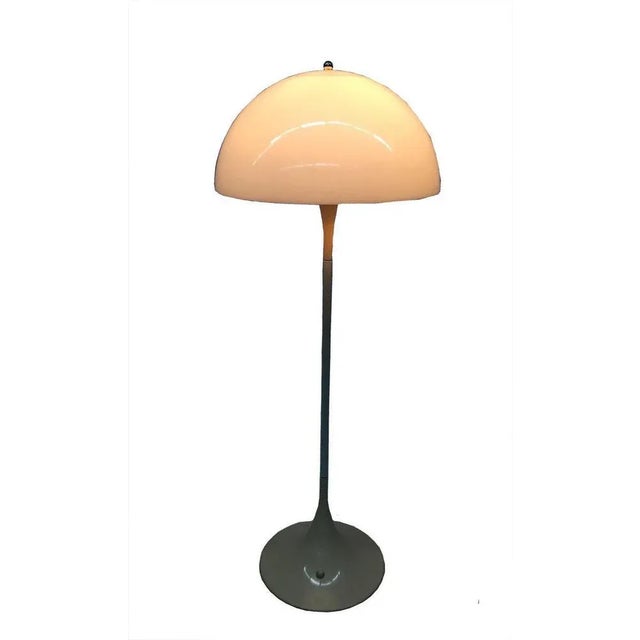 Panthella floor lamp by Verner Panton for Louis Poulsen, Denmark, 1970s Floor lamp with acrylic shade and button on/off...