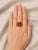 Art Deco Late 20th Century Size 10.75 18K Yellow Gold Designer Ruby & Black Diamond Poker Casino BlackJack Ring For Sale - Image 3 of 3