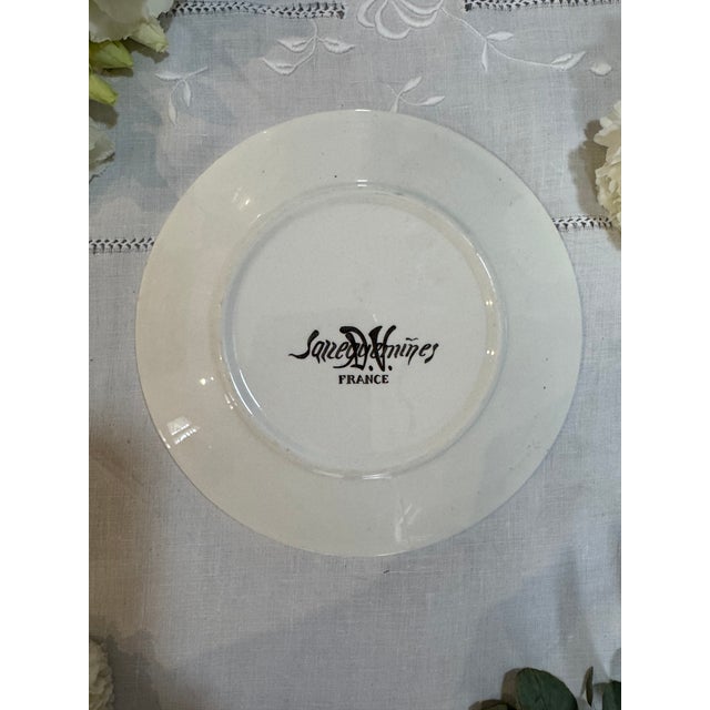 Vintage Sarreguemines Plates, Set of 2 For Sale - Image 3 of 5