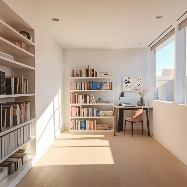 Textile Darling - Minimalist Abstract Painting on Natural Canvas Original Artwork by Taylour Martin For Sale - Image 7 of 9