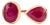 Contemporary Open Face 4.6 Ct Ruby Toi Et Moi Ring in 14k Yellow Gold Size 5 For Sale