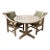 Summit Patio Table and Two Armchairs For Sale
