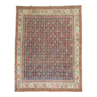 Early 20th Century Persian Malayer Room Size Mini Khani Rug - 8'9" x 11'1" For Sale